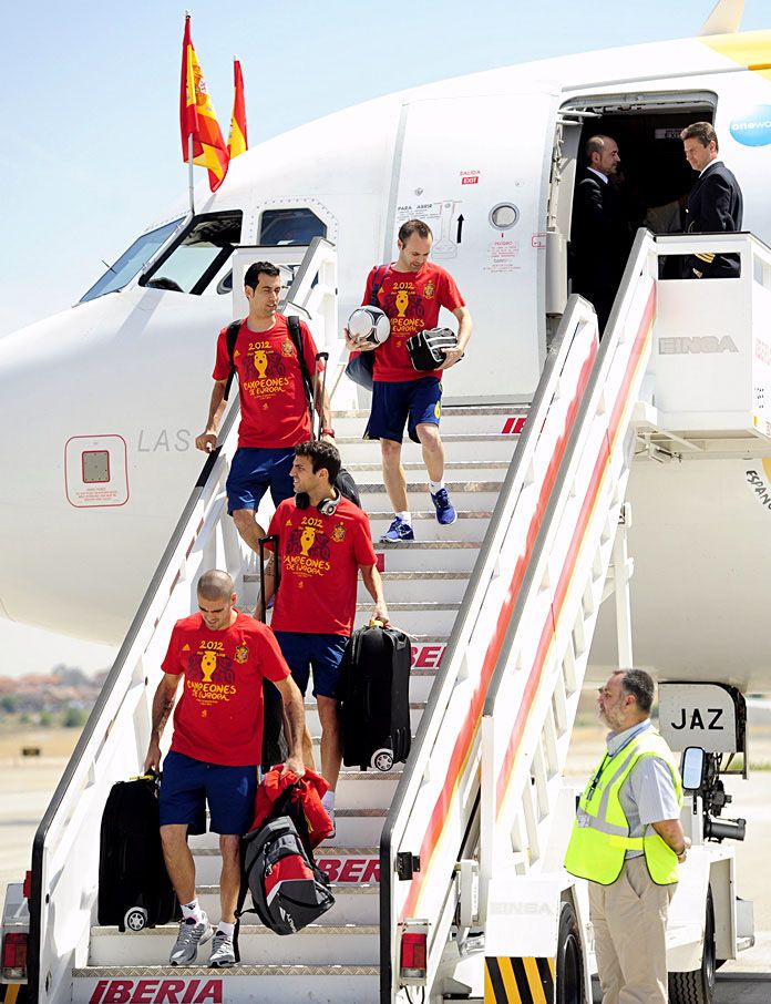 Торжественное чествование сборной Испании