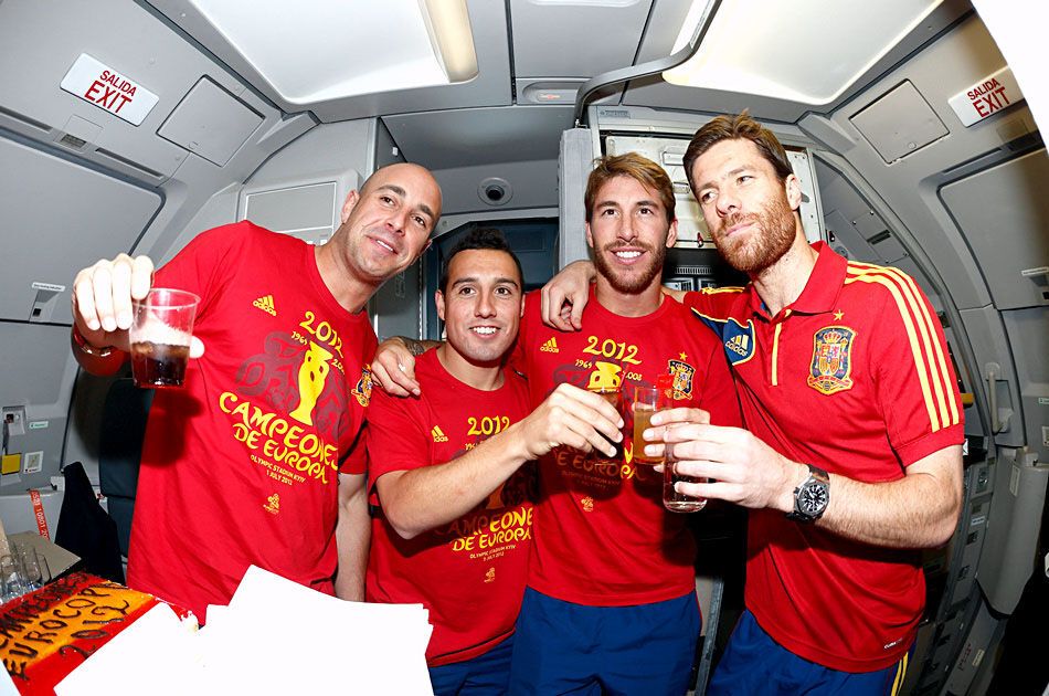 Торжественное чествование сборной Испании