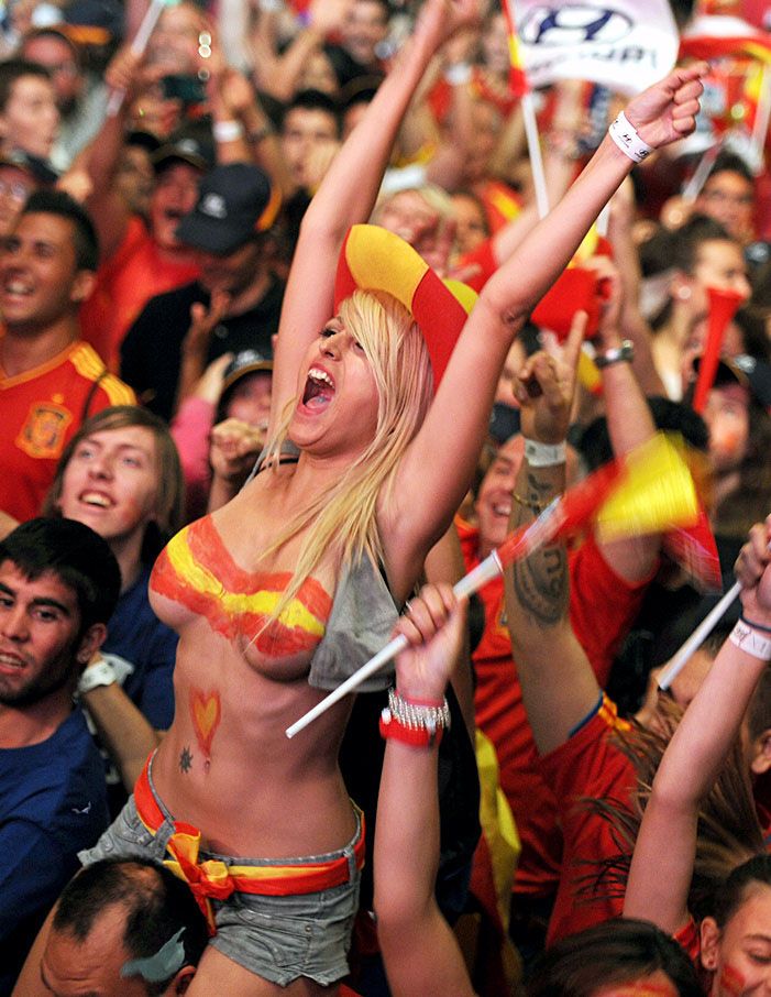 Торжественное чествование сборной Испании