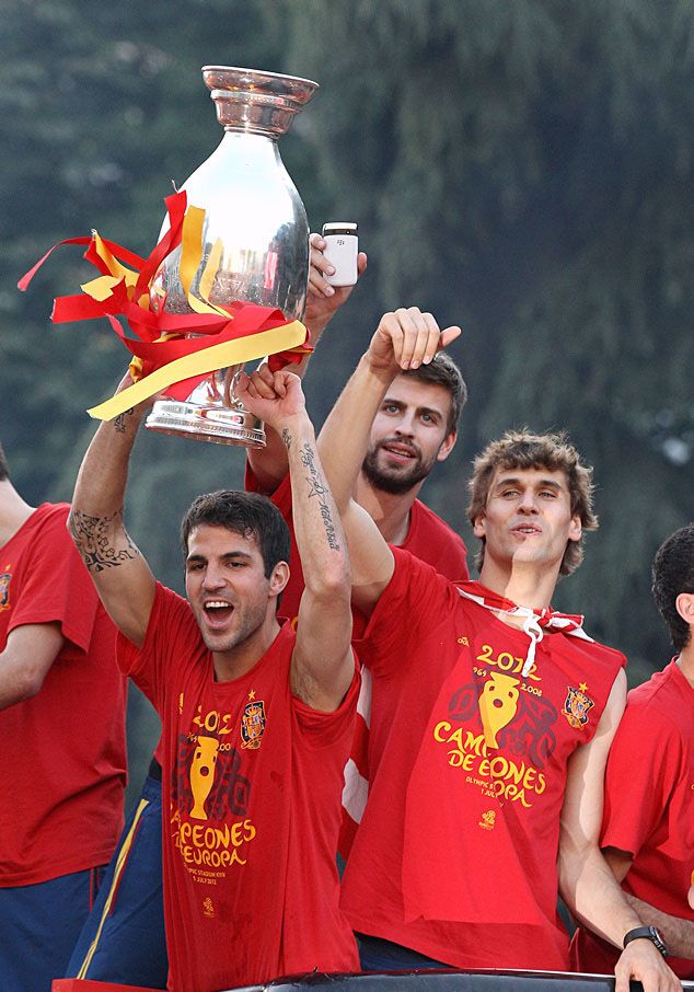 Торжественное чествование сборной Испании