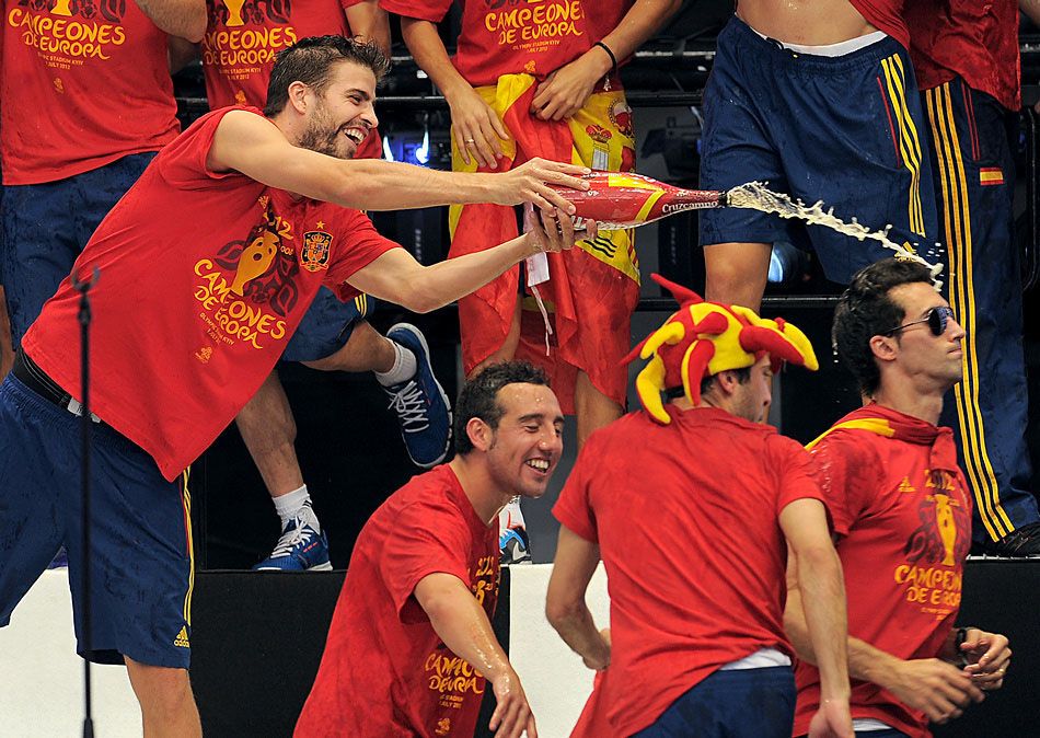 Торжественное чествование сборной Испании