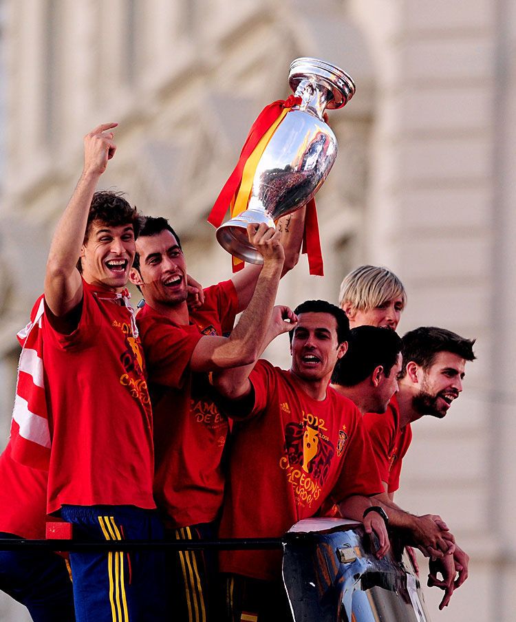 Торжественное чествование сборной Испании