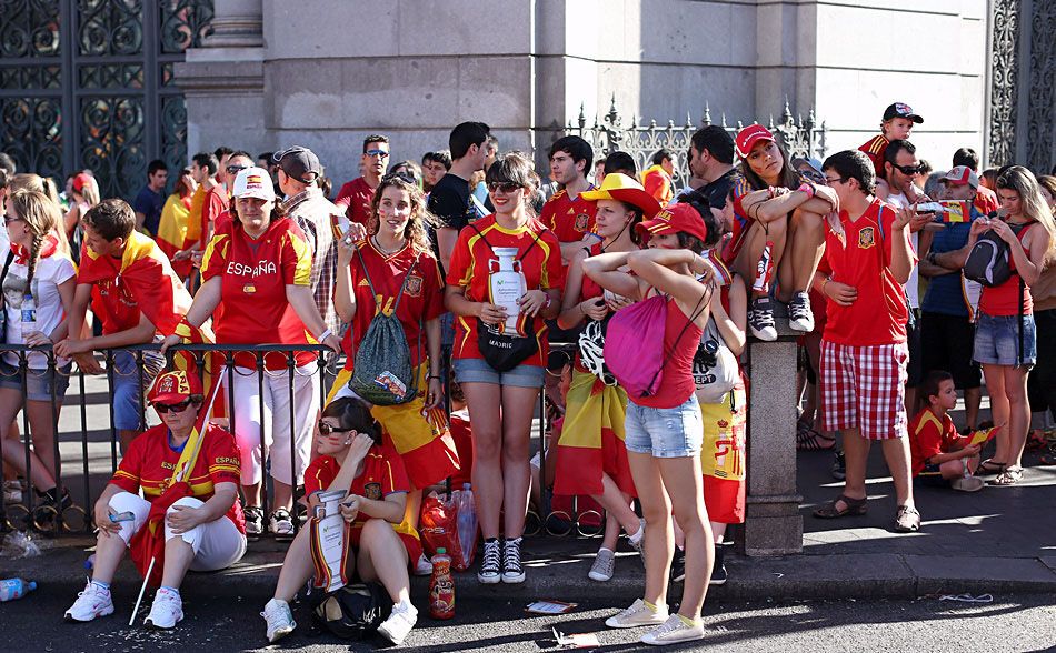 Торжественное чествование сборной Испании