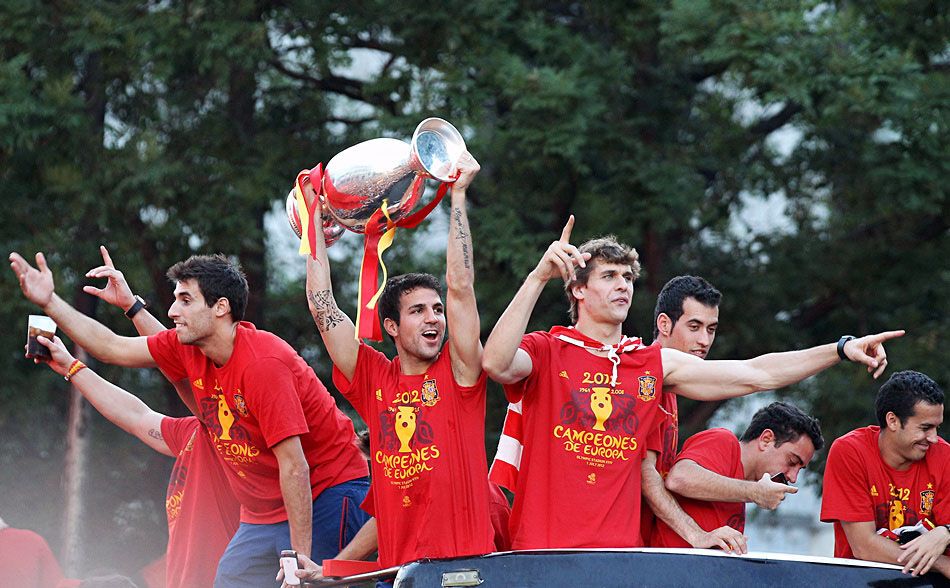 Торжественное чествование сборной Испании