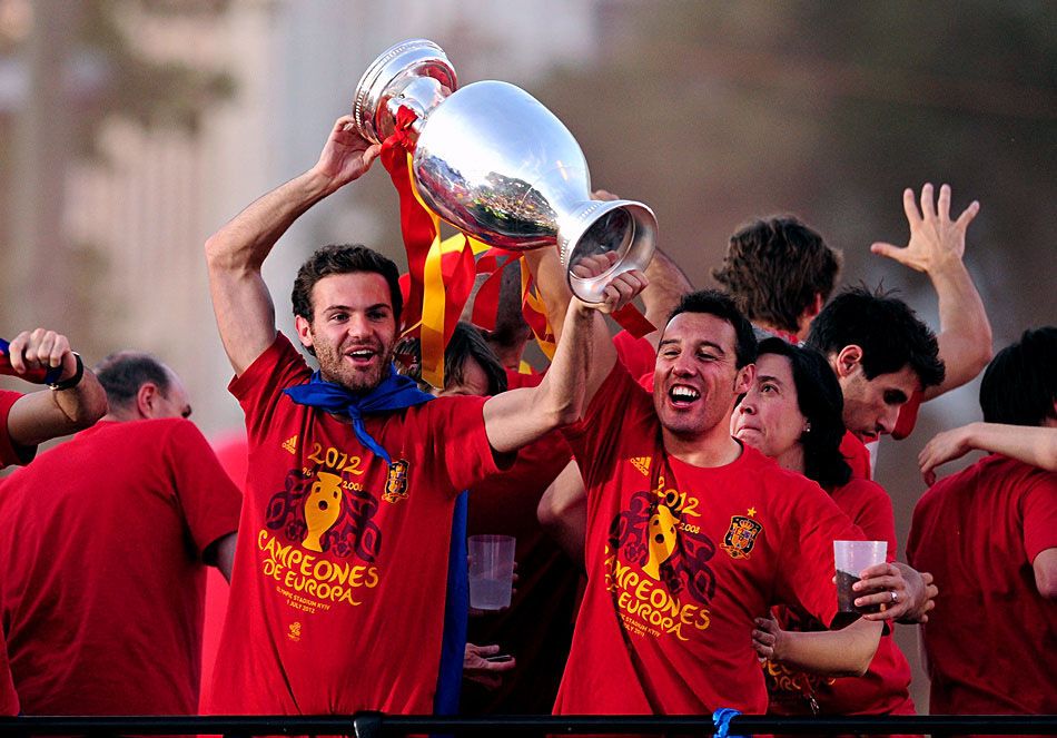 Торжественное чествование сборной Испании