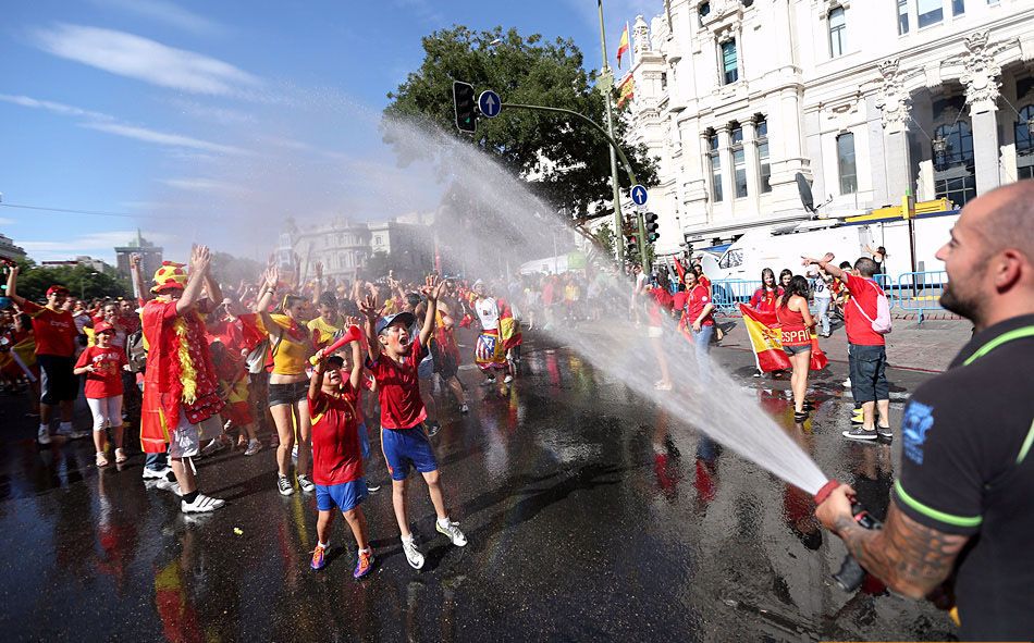 Торжественное чествование сборной Испании