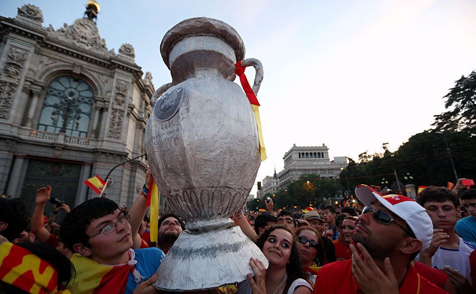 Торжественное чествование сборной Испании