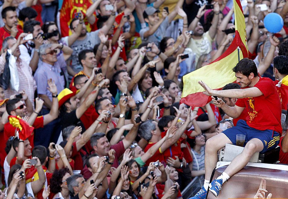 Торжественное чествование сборной Испании