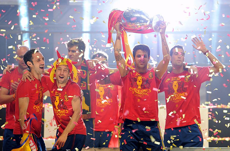 Торжественное чествование сборной Испании