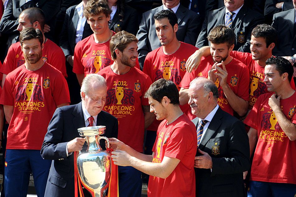 Торжественное чествование сборной Испании