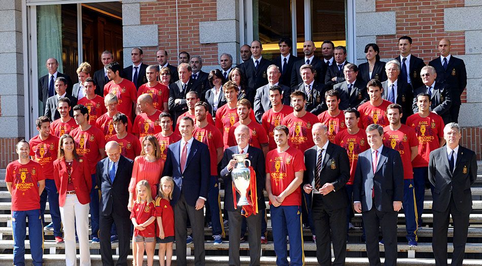 Торжественное чествование сборной Испании