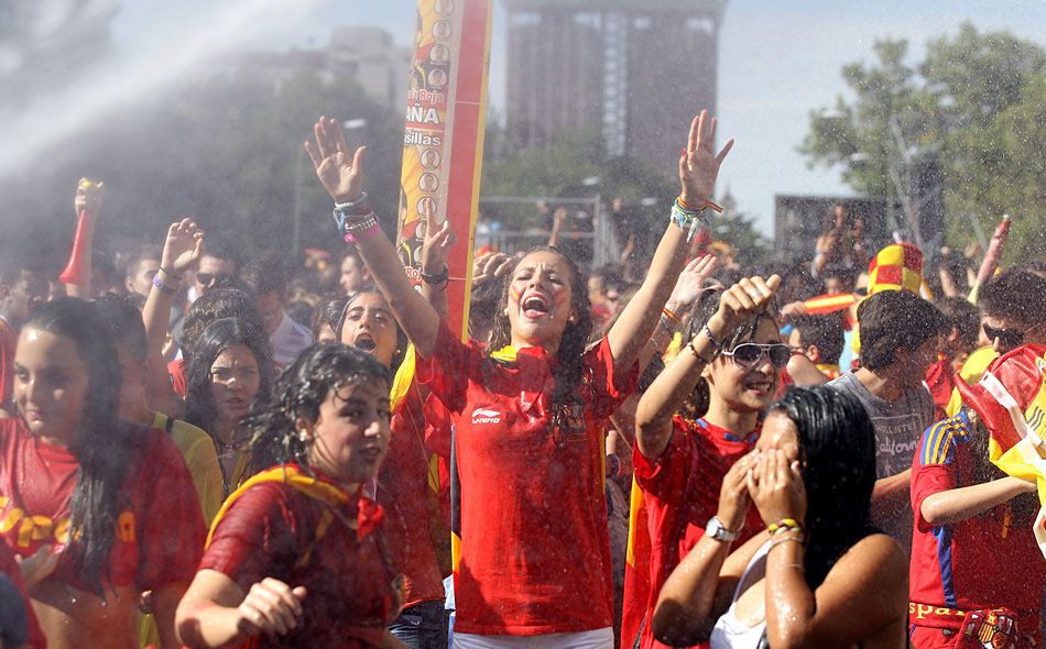 Торжественное чествование сборной Испании