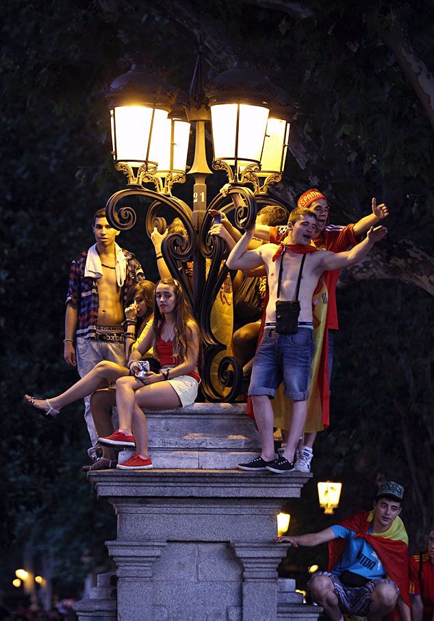 Торжественное чествование сборной Испании