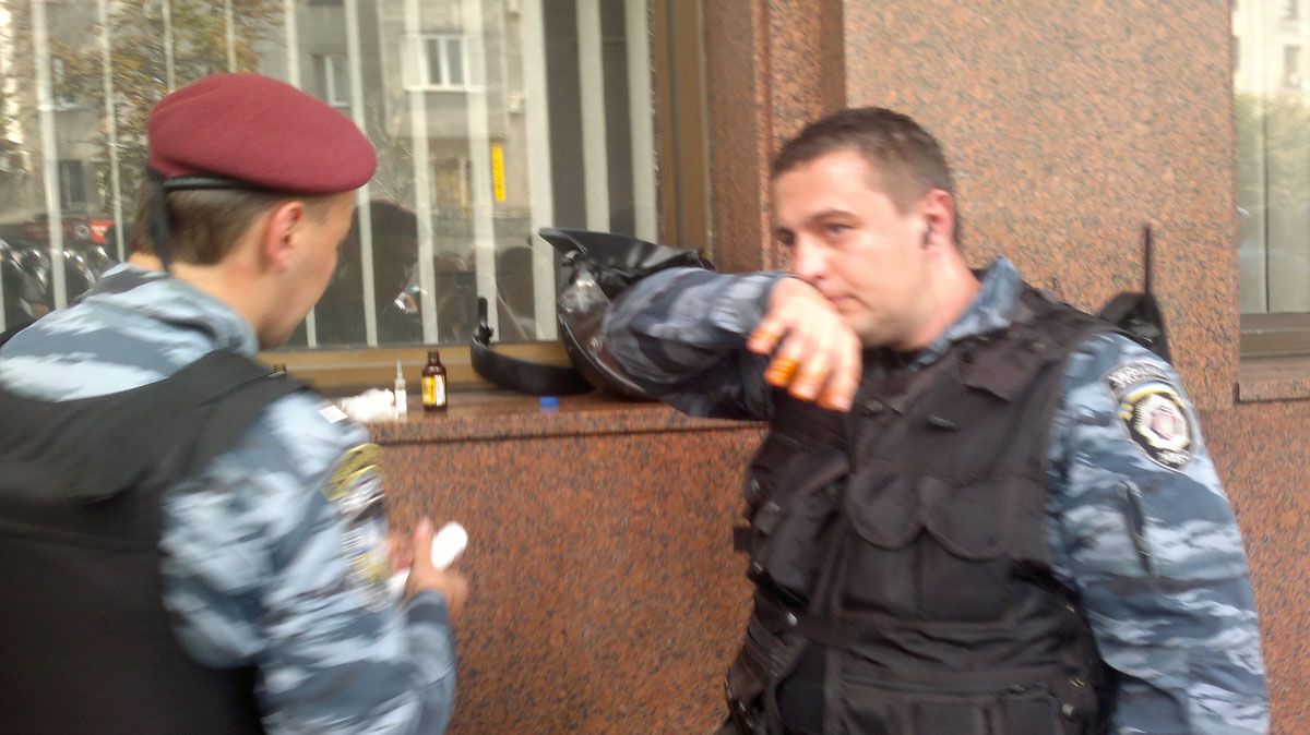 Протесты под Украинским домом