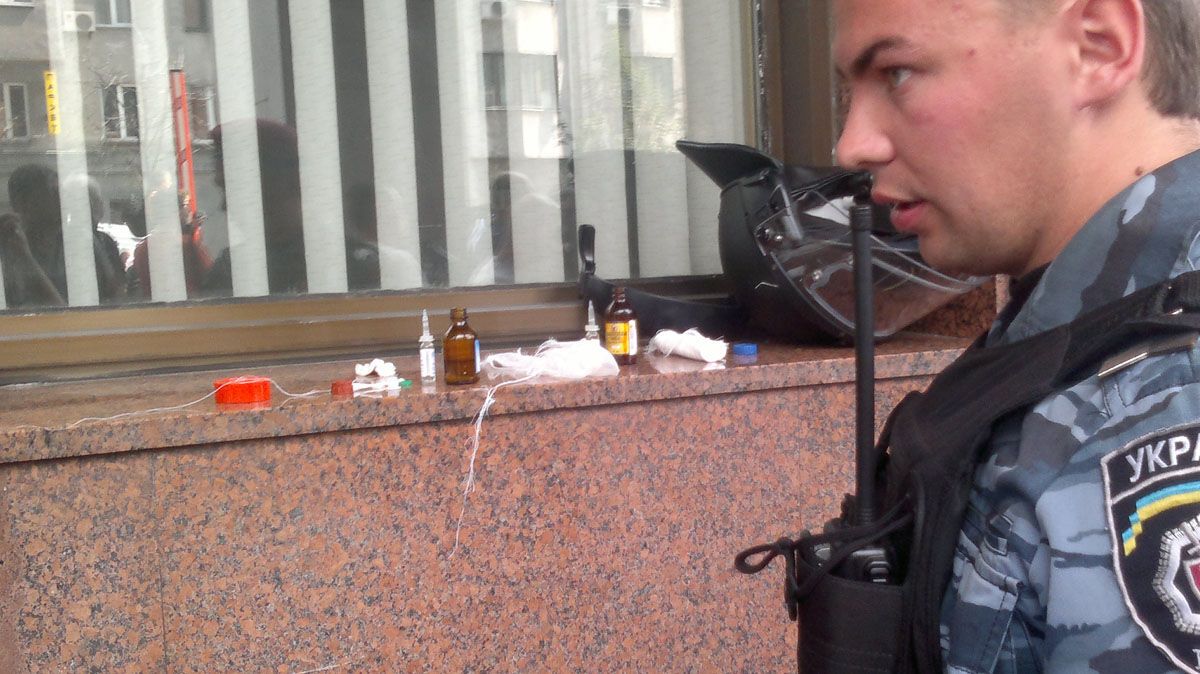 Протесты под Украинским домом