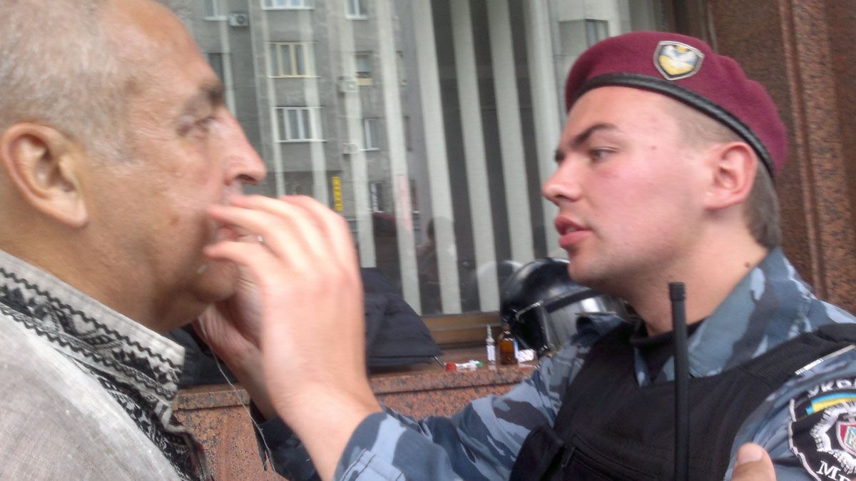 Протесты под Украинским домом