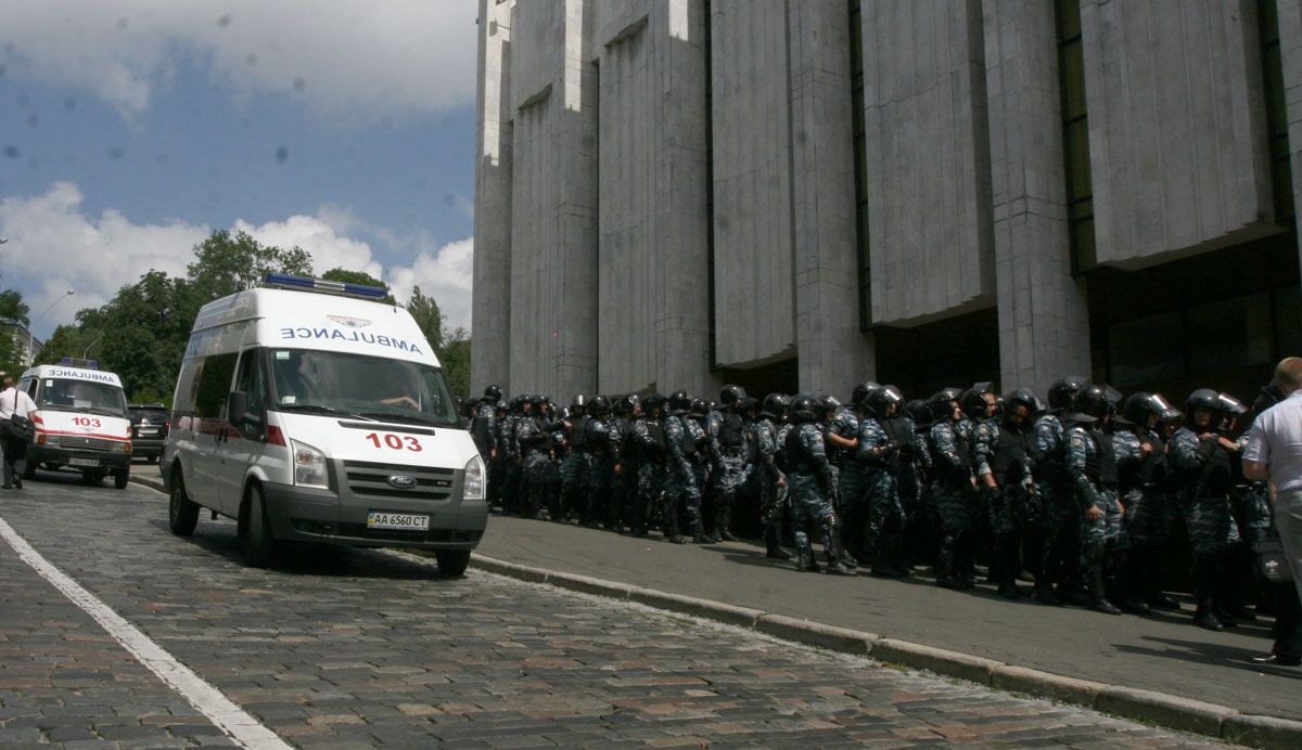 Протесты под Украинским домом