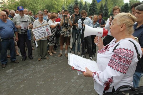 В Донецке защищали украинский язык