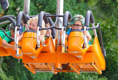 Гвен Стефани не устает развлекать детей. Фото