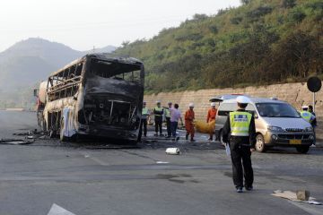 Фото ужасного "метанового" ДТП в Китае