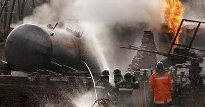 Фото ужасного "метанового" ДТП в Китае