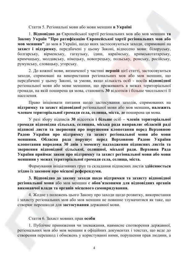 ЗМІ опублікували проект змін до мовного закону