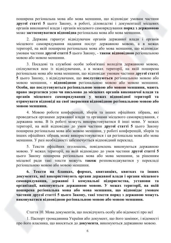 ЗМІ опублікували проект змін до мовного закону