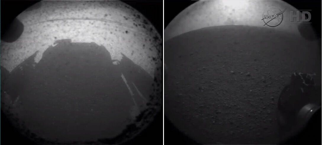 Новый марсоход передал первые фото с Марса 