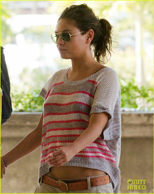 Кунис и Катчер прощаются с отдыхом. Фото