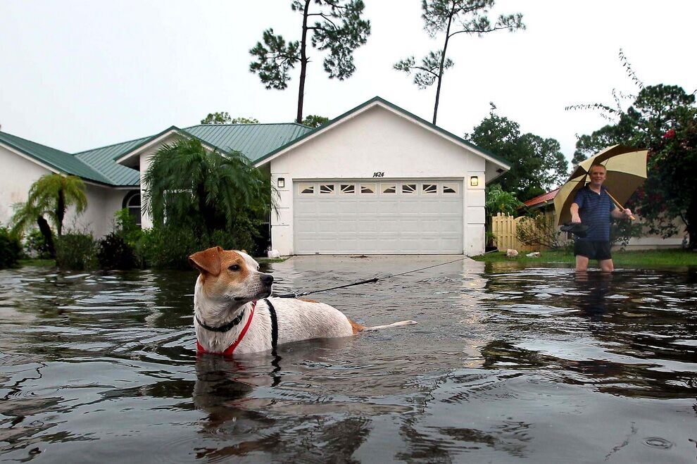 Последствия тропического шторма "Айзек"
