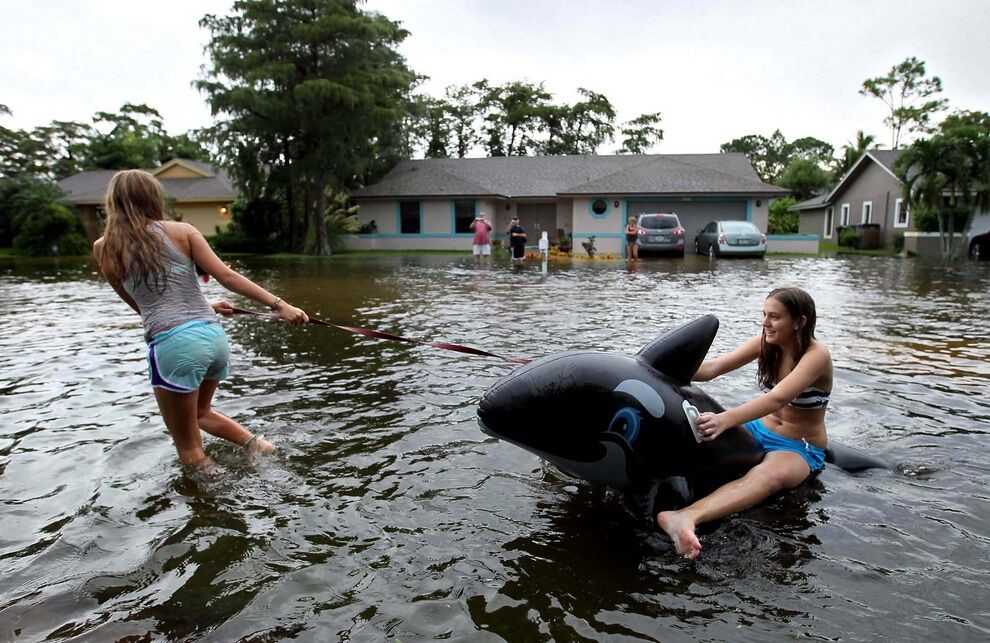 Последствия тропического шторма "Айзек"