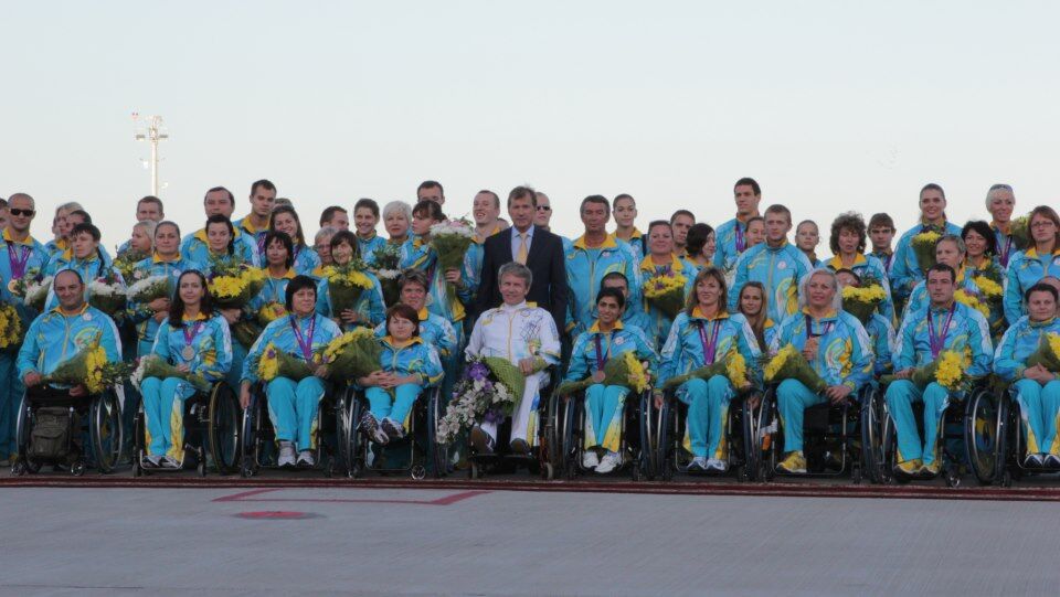 Как в Борисполе паралимпийцев встречали