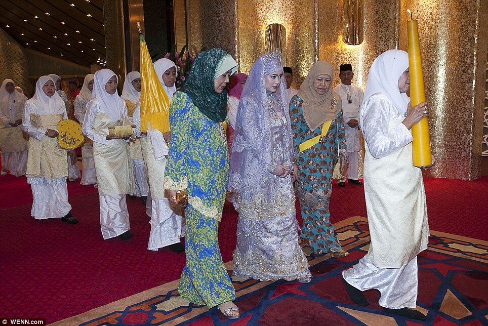 Свадьба дочери султана Брунея. Фото