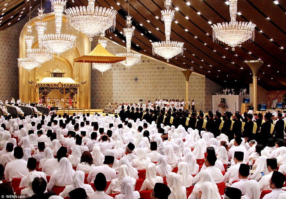 Свадьба дочери султана Брунея. Фото