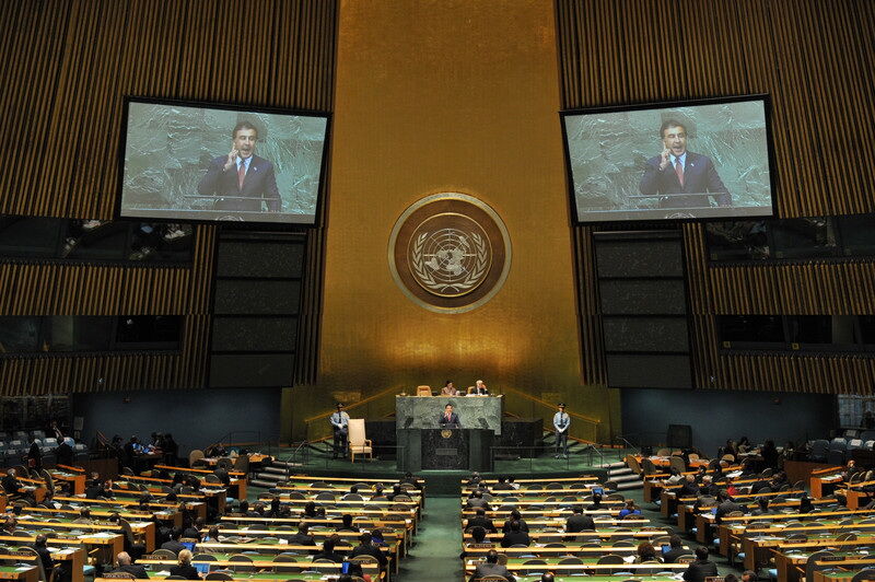 Саакашвілі з трибуни ООН засипав звинуваченнями Росію