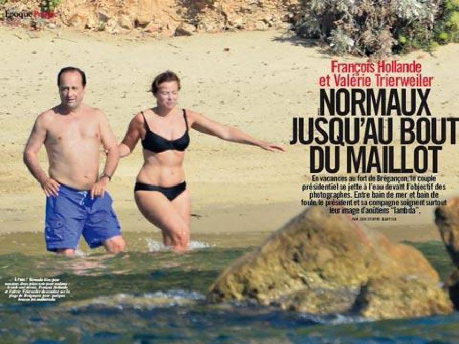 Французький журнал оштрафований за фото президентської пари в купальниках