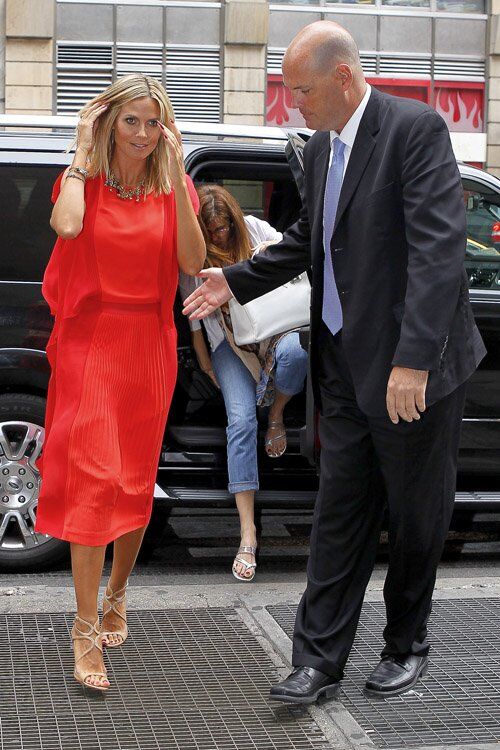 Хайди Клум отправилась на утреннее телешоу. Фото