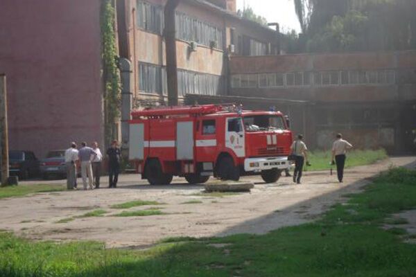 В Полтаве горел завод "Полтавахиммаш"