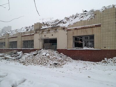 В Киеве сносят здание "Пресса Украины"