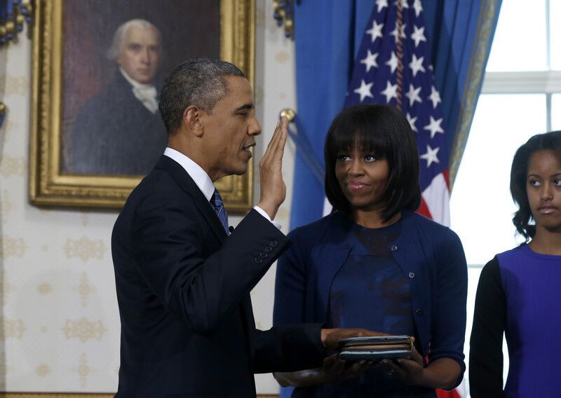 Обама прийняв президентську присягу в Білому домі. Відео