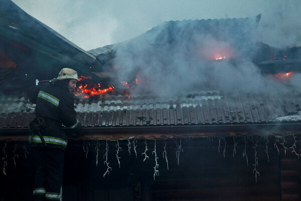 В Житомире сгорел ресторан. Обновлено