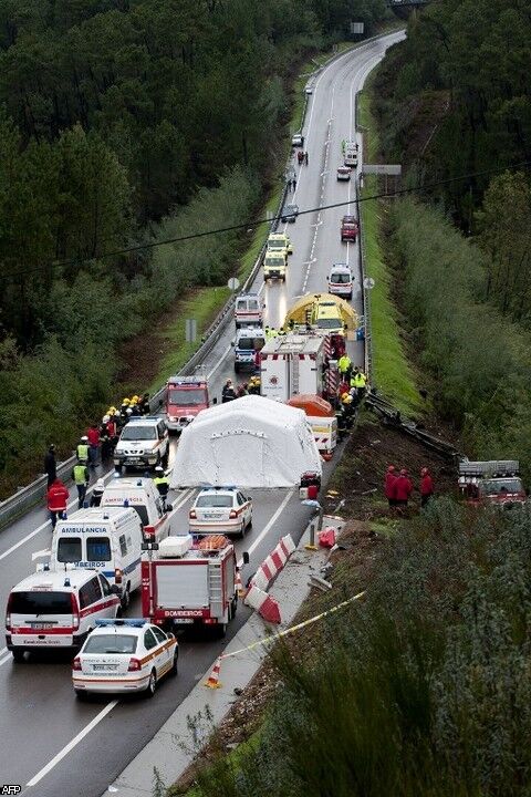 У Португалії автобус зірвався в яр: загинули 10 людей