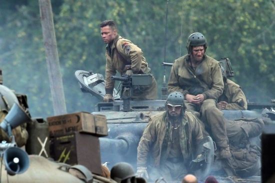 Брэд Питт и Шайа ЛаБаф на войне