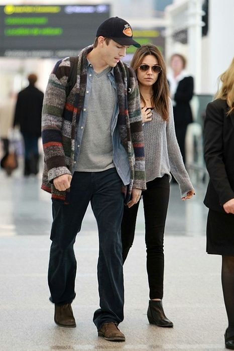 Эштон Катчер всюду сопровождает Милу Кунис