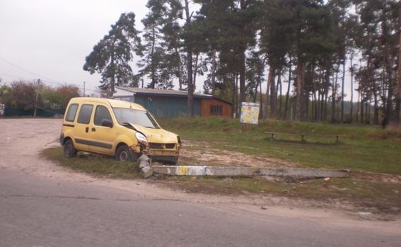 На Житомирщині міліціонера вбив стовп, в який врізалася машина