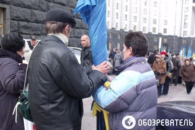 В Киеве пенсионеры пикетировали Минздрав