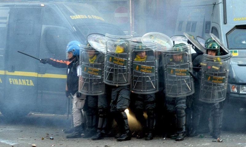 Протесты в Риме продлятся до вторника