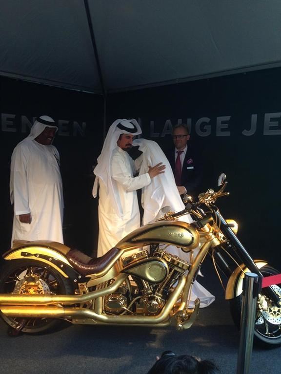 В ОАЭ представили самый дорогой в мире мотоцикл