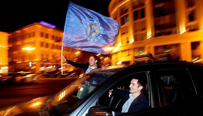 Прихильники Маргвелашвілі вийшли на вулиці Тбілісі святкувати його перемогу на виборах