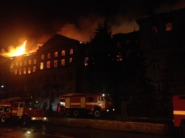 В Киеве горит университет